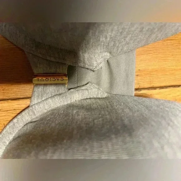 cacique bra Size 42H Gray Padded Gold Latch Lightly Lined T-shirt - Picture 2 of 8